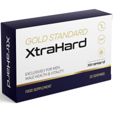 XtraHard | 20 Tablets | 100% Natural Herbal Supplement, 20 Small Easy Swallow Pills, Manufactured in The UK