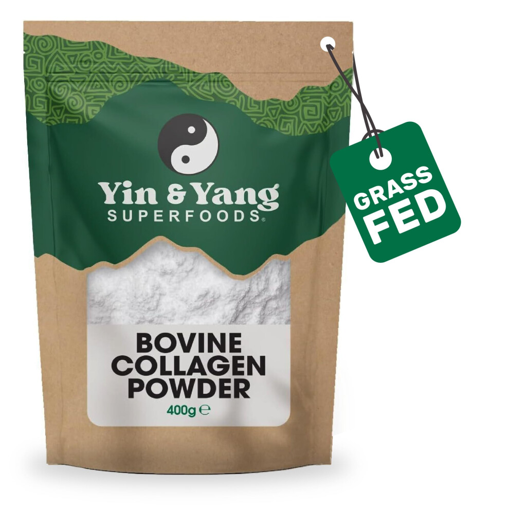Yin & Yang Superfoods Collagen Powder 400G | Supports Skin, Hair, Nails & Joints | High Strength Bovine Collagen Peptides Powder | Pure Hydrolysed Collagen Protein