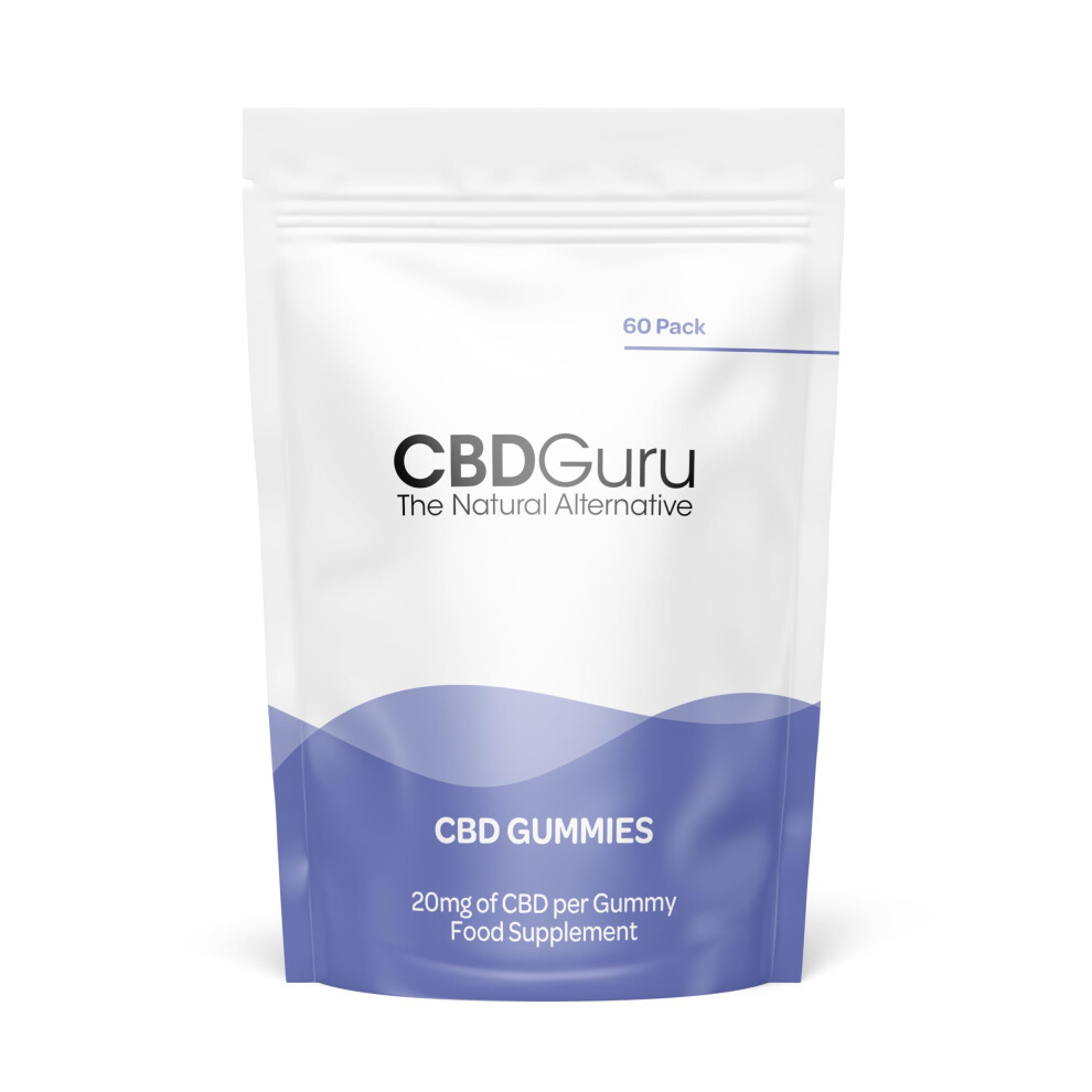 Cbd Guru Orange Cbd Gummies 20Mg 30 Pack - Mixed Fruit Flavour Broad Spectrum Cbd Gummy Bears For Sleep & Anxiety Support, 600Mg Total Cbd
