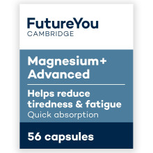 FutureYou Magnesium+ Advanced (56 Capsules). Magnesium Glycinate with B Vitamins for Energy & Bone Health. High Strength Magnesium Supplements for
