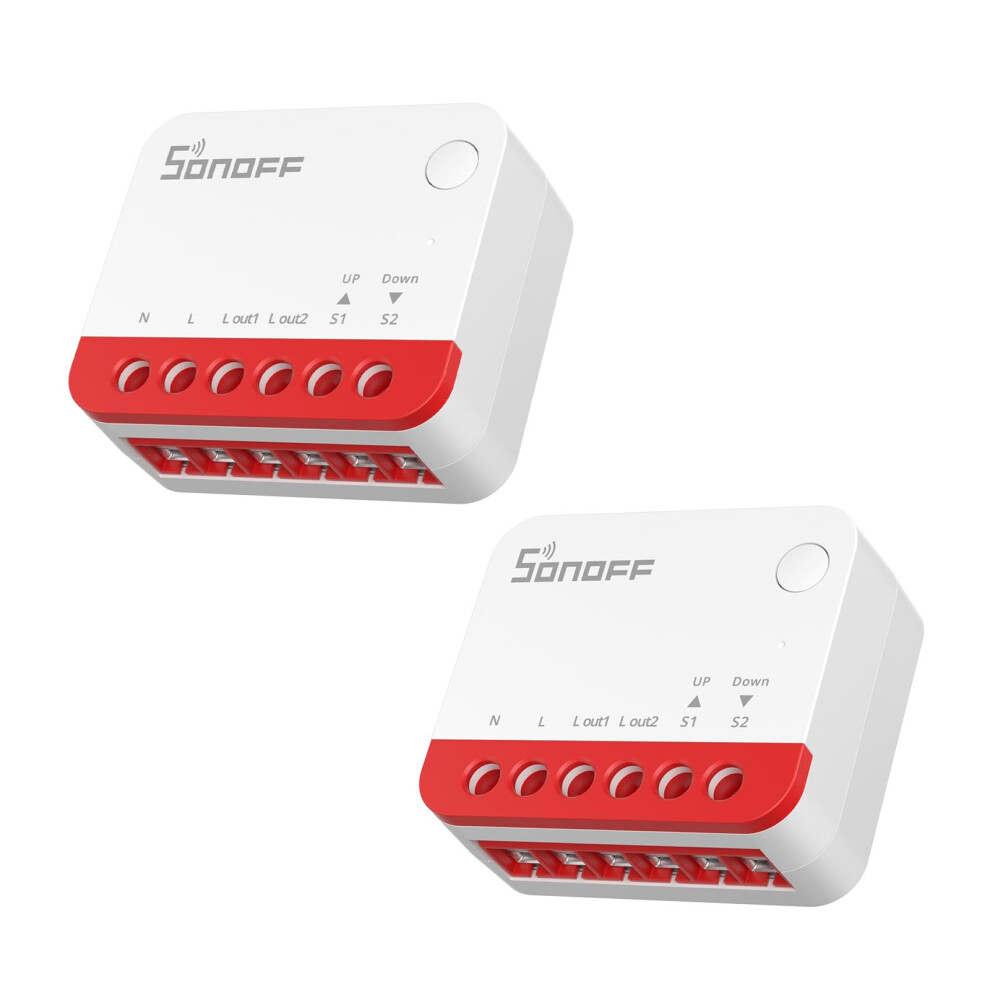 Sonoff Zigbee Smart Roller Shutter Switch, Mini-Zbrbs, Mini Size, Percentage Control, Zigbee Repeater, Alexa/Google Assistant/Home Assistant Support,