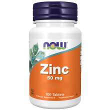 Now Foods, Zinc, 50mg, Depot, High Dose, 1 Tablet Every 2 Days, Zinc Gluconate, 100 Vegan Tablets, Lab-Tested, Gluten Free, Soy Free, Non GMO,