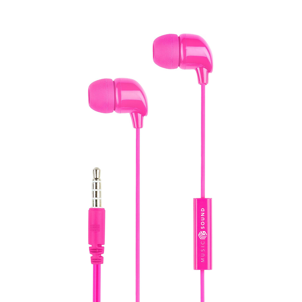 Music Sound | Wired Headphones Fullcolor Intra-Auriculaires | In-Ear Stereo Headphones With Cable And Built-In Microphone - 3.5Mm Jack - 1.2M 8018080359828
