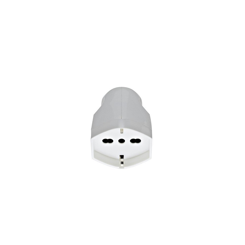 Vimar Ri.00225b Mobile Socket Large Sicury 2P+T 16A 250V ~ Universal Standard Italian P40 Axial Cable Outlet White 8011621029150
