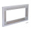 EMUCA Microwave Built-In Frame, Satin Nickel 1