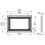 EMUCA Microwave Built-In Frame, Satin Nickel 2