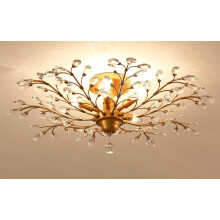 Vintage K9 Clear Crystal Chandeliers Ceiling Lights Crystal Pendant Lighting Ceiling Light Fixtures Chandeliers Lighting for Living Room Bedroom Resta