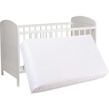 Pinkfairy? New Baby Travel Cot Mattress - Water-Resistant Cover | Extra Thick Quilted | Fits Most Toddler Cots Foam Mattress, Breathable | Anti