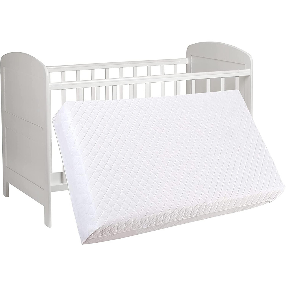 Pinkfairy? New Baby Travel Cot Mattress - Water-Resistant Cover | Extra Thick Quilted | Fits Most Toddler Cots Foam Mattress, Breathable | Anti Pinkfairy