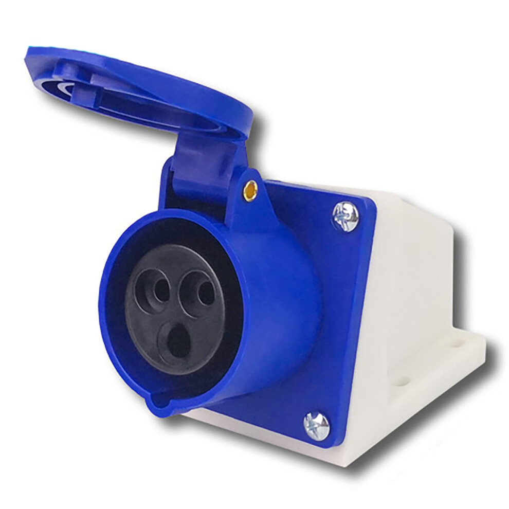 Blue Industrial Plug & Sockets Supertool 16A 220V Ip44 3 Pin Industrial Site Plug & Wall Socket Waterproof Ip44 Plug Connector Socket 2P+Earth 8435315500259