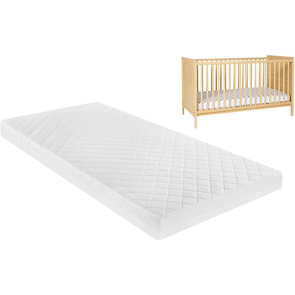 Classic Foam Travel Cot Mattress, 90 X 50 X 7 Cm - Fits Joie Kubbie Toddler Bed Eco-Breathable Hypoallergenic Newborn Sleeper- Cot Not White Brillars
