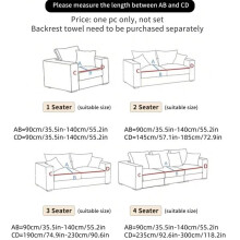(4 seater, Sunflower - Light Grey) Solid Color Jacquard Sofa Cover with Skirt, 1 Count Soft Comfortable Stretchable Sofa Slipcover, Dustproof