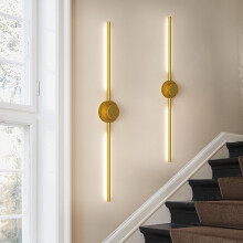 Rechargeable Wall Lights Indoor, 100 CM Dimmable LED Battery Wall Lights 3 Colors with Remote, Wireless Wall Sconces Set of 2 for Living Room, Bedroom