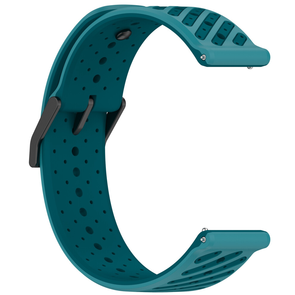 Multiple Hole Silicone 22Mm Watch Straps Universal-Lake Blue 7755000334169