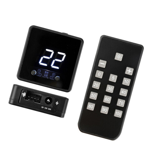 Digital Display 4Pin Fan Speed Controller Remote Control-DC5521