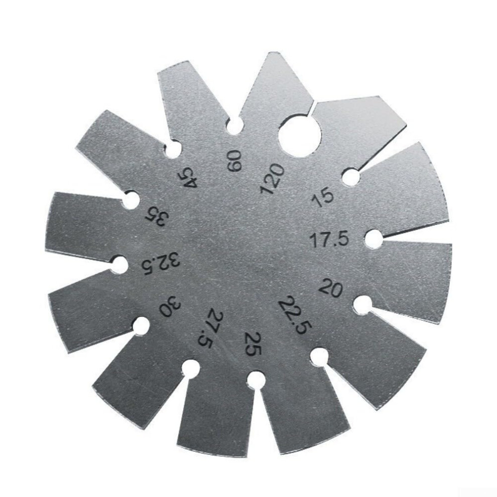 Stainless Steel Bevel Gauge For Angles 15120 Degrees With Keychain Hole Compact Design For Grinding And Honing Checks 9187378328255