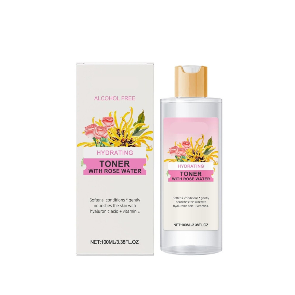Rose Toner Deep Hydration for Sensitive Dry Skin Soothes Irritation Enhances Natural Glow 1PCS