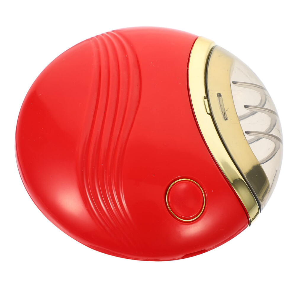 Red Electric Nail Clippers With Low Noise Rechargeable Design And Ergonomic Grip For Seniors