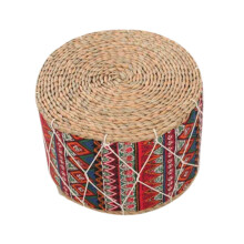 Meditation Cushion Portable Floor Pouf, Woven Tatami Floor Mat, Floor Pillow for Living Room and Tea Ceremony