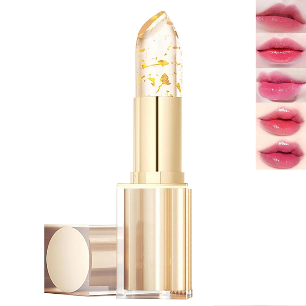 Gold Color Changing Foil Lipstick With Coloradaptive Technology, Longlasting Shine And Hydration