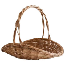 Flower Girl Basket Wicker With Handle Large Storage Organizer For Floral Arrangements Wedding Decor Picnic Beach
