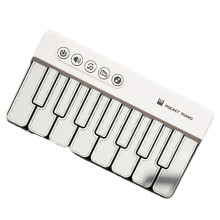 Jouet de piano éducatif multifonctionnel pour stimuler-Blanc