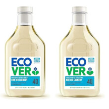 Ecover Concentrated Non-Bio, Laundry Detergent, Laundry Washing Liquid, Fresh Lavender and Sandalwood Scent, 1 x 40 Washes, 1.43L (Pack of 2)