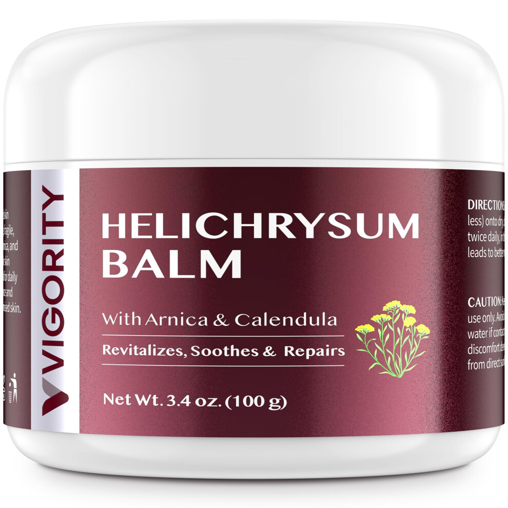 Cream Helichrysum Balm Restorative Face And Body With Arnica And Calendula For Mature Sensitive Skin
