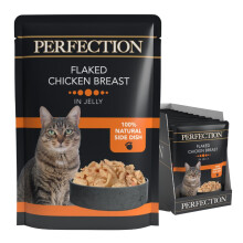 HiLife Perfection Adult Wet Cat Food, Flaked Chicken Breast in Jelly,
