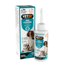 VETIQ Ear Cleaner Solution with Soft Flexi Applicator for Cats & Dogs,