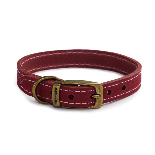 Ancol Ancol Timberwolf Premium Leather Dog Collar - Comfortable Durable Pet