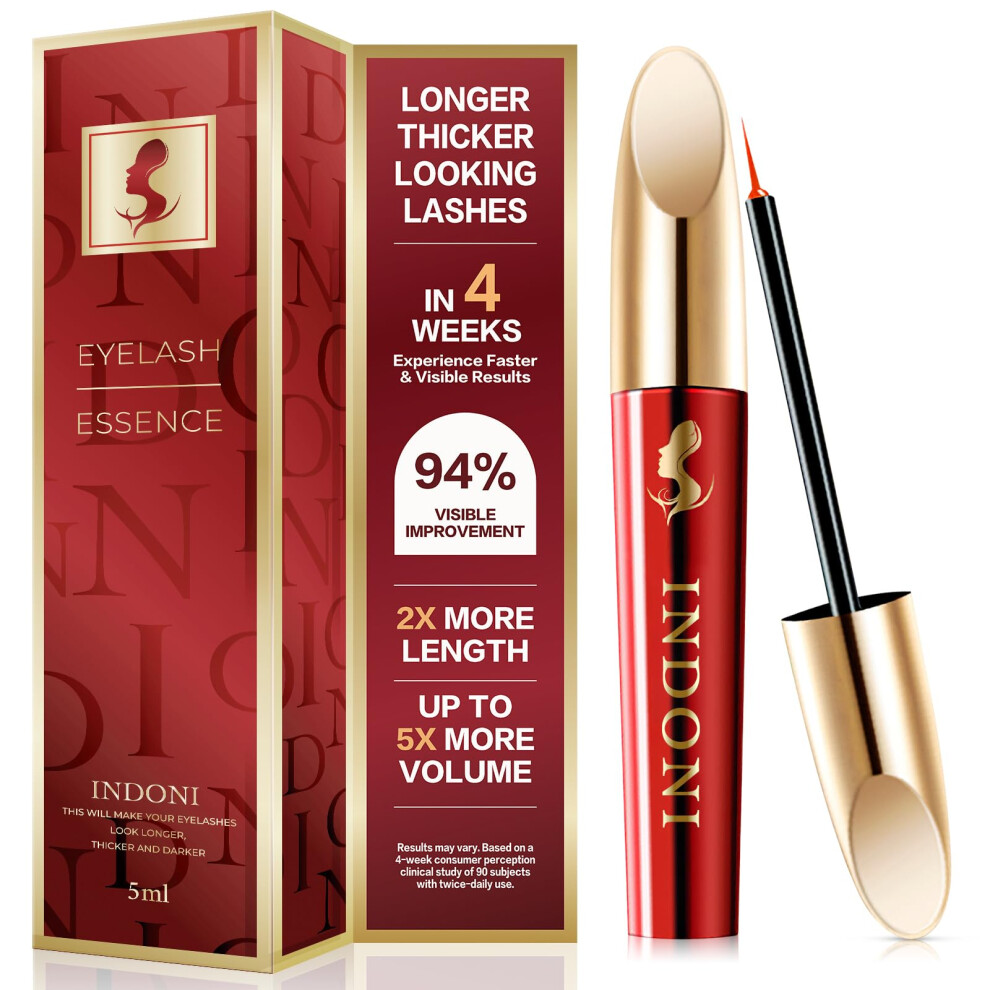 Eyelash Growth Serum for Longer Fuller Thicker Lashes and Gentle Lash Enhancer 5mL