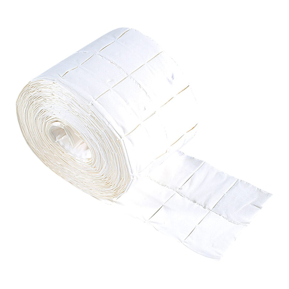 500pcs Lint  Nail Wipes Roll Precut Cotton Pads for Gel Polish Removal and Nail Cleaning