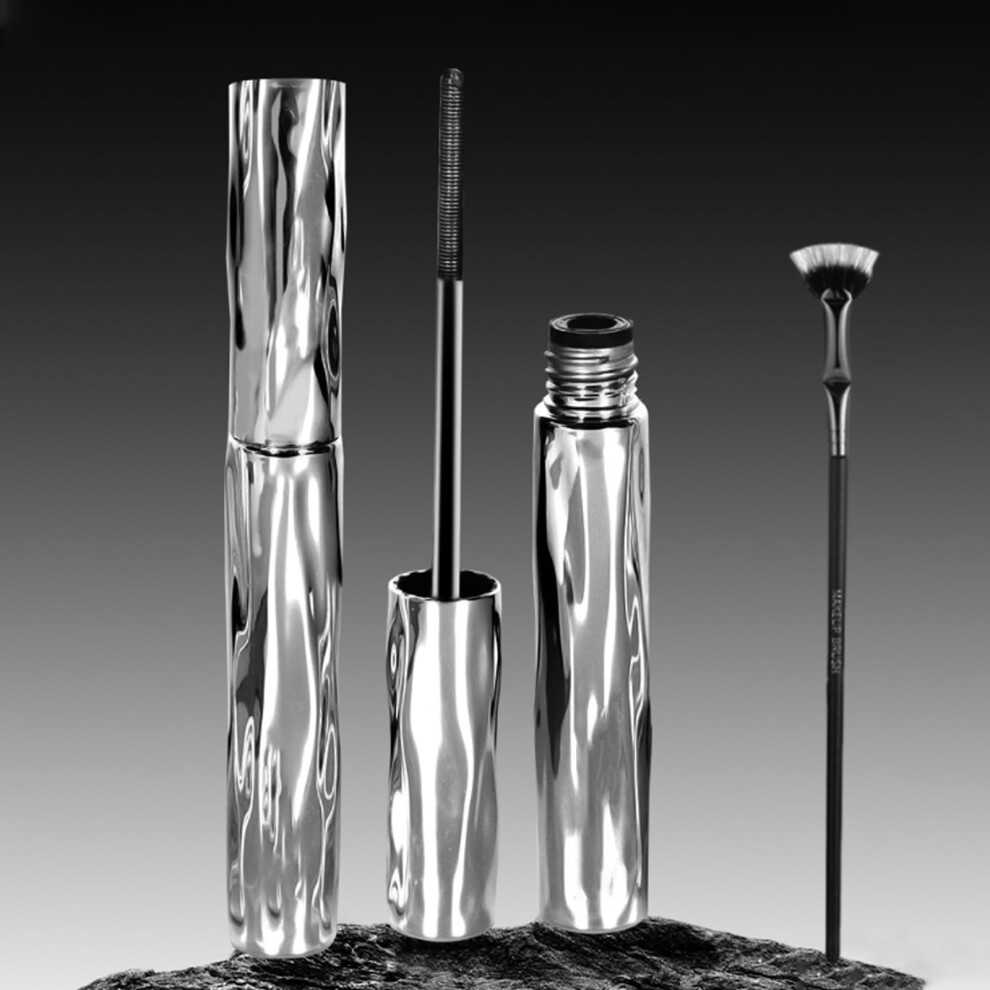 Waterproof Volumizing Mascara Black with 3D Curling Effect and Precise Metal Wand, LongLasting