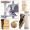 HOMIDEC Cat Tree,151cm Cat Tower for Indoor Kitty,Scratching Post Stab 6