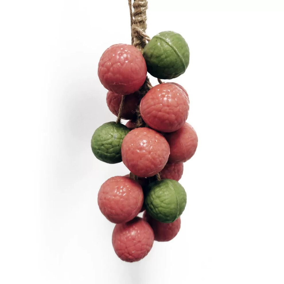 Lychee Soap on a Rope Handmade PlantBased Shower Bar with Realistic Fruit Design and Aroma