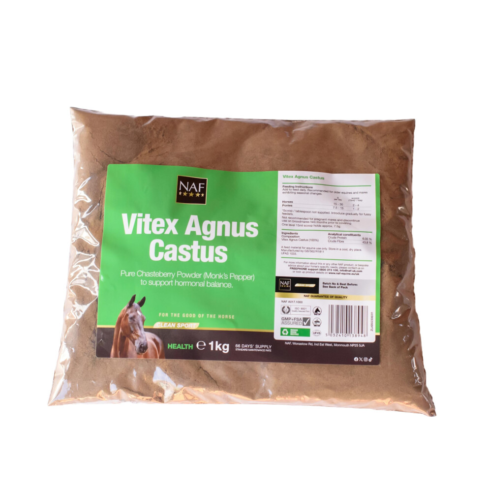 Naf Vitex Agnus Castus Powder 1Kg Â Natural Hormonal Support For Horse