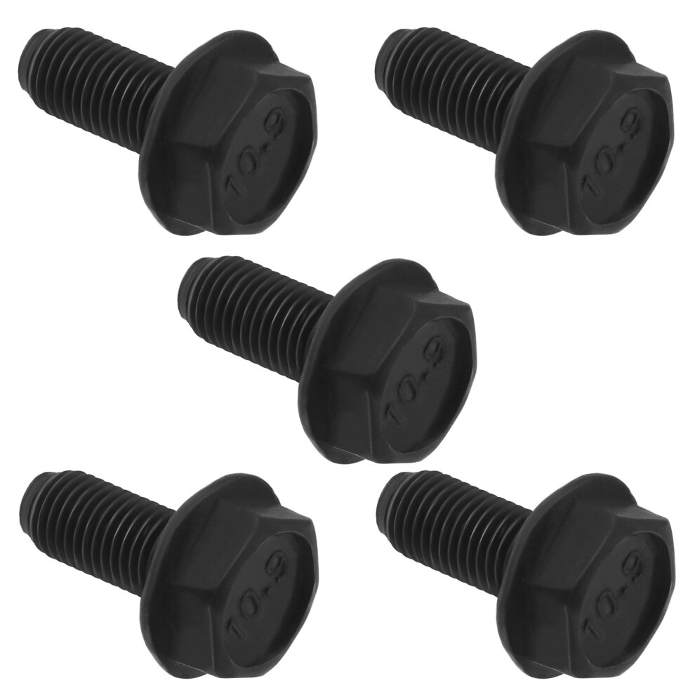 5Pcs M8 X 18Mm Bicycle Crank Arm Bolts For Mountain Road Bike Bottom Bracket Black 9187378329351