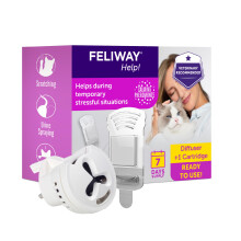FELIWAY Help! 7 Day Cat Calming Odourless Plug In Pheromone Diffuser S