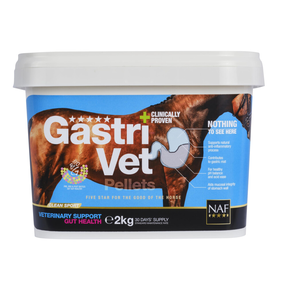 Naf Five Star Gastrivet 2Kg – Advanced Gastric Supplement For Horses –