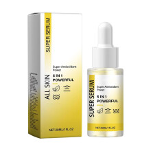 Anti Aging Serum 5 in 1 Hyaluronic Acid Vitamin C Hydrating Face Serum for Dark Spots and Wrinkles