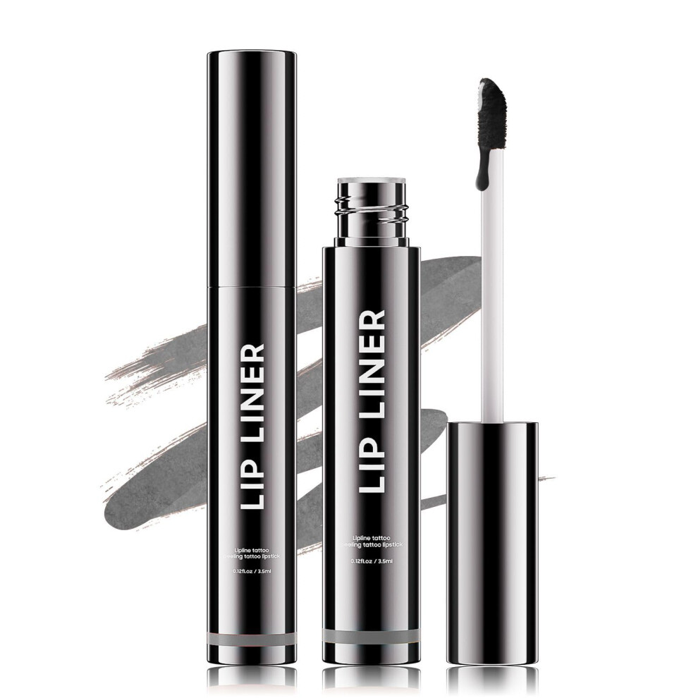 Black Peel Off Lip Stain Waterproof Lip Liner Tattoo Long Lasting Transfer Proof Color