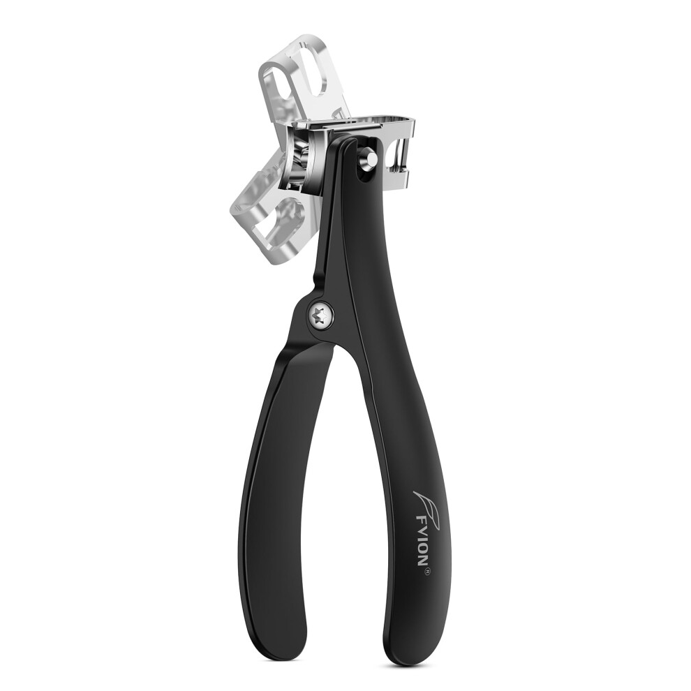 Toenail Clippers for Thick Nails and Seniors, 360 Rotating Jaw, Long NonSlip Handle, Stainless Steel