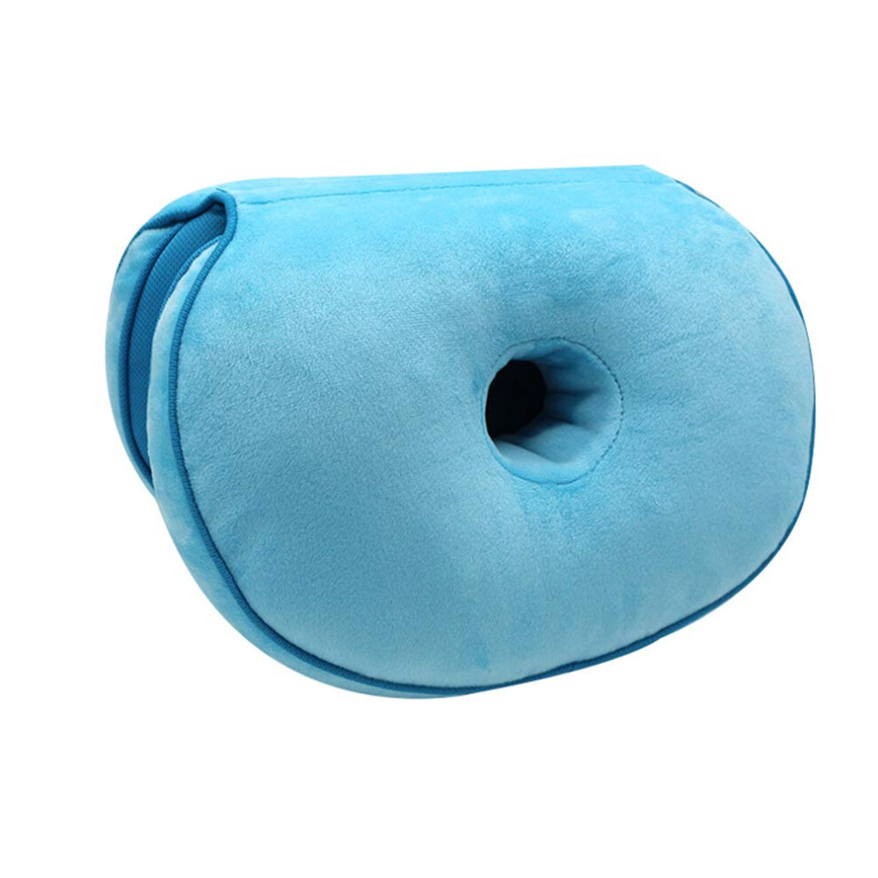 Green Ergonomic Lumbar Support Cushion Memory Foam Orthopedic Pillow For Sciatica On Car Home Chair Breathable Cover