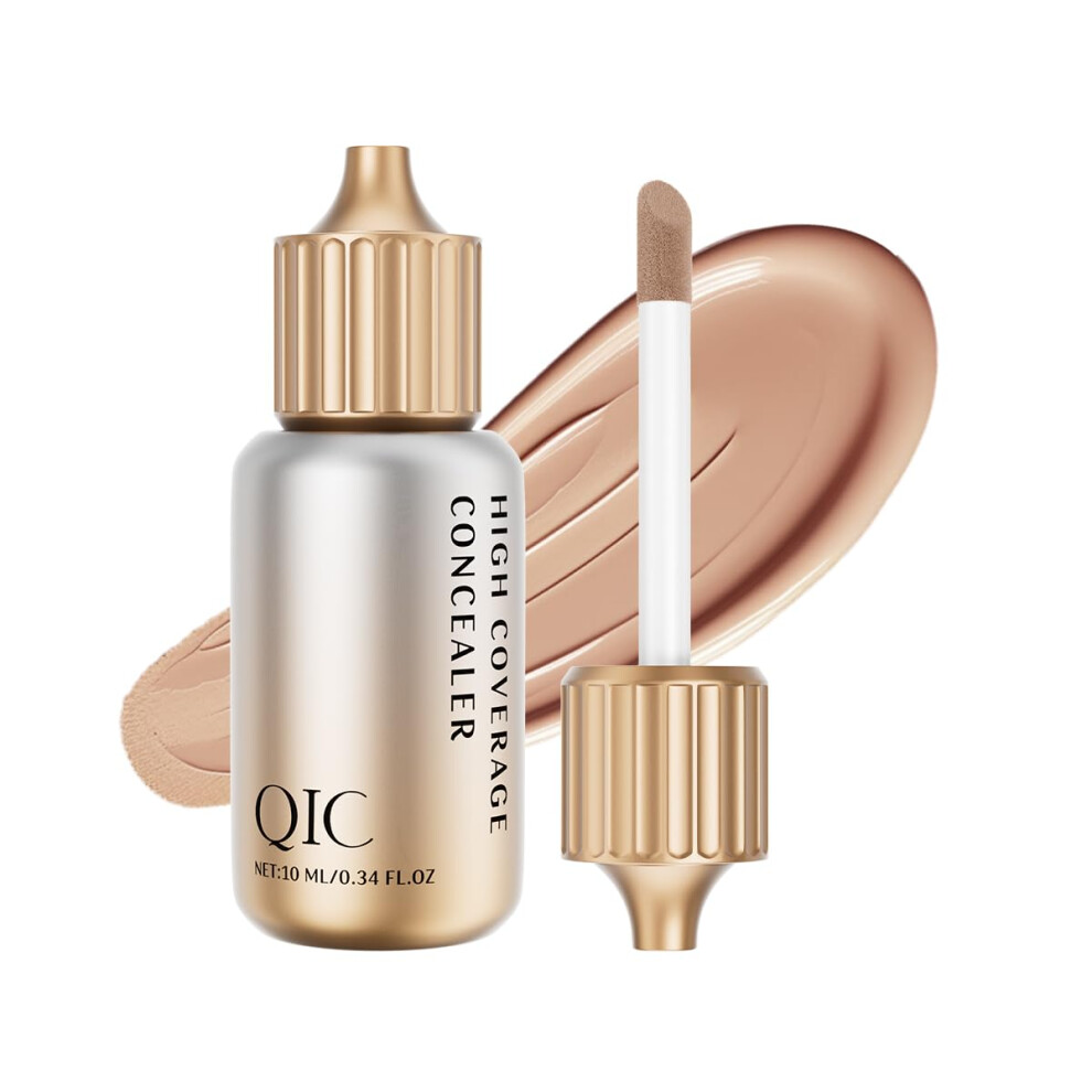 Dark Full Coverage Hydrating Concealer For Circles And Blemishes, Long Wear Medium Neutral