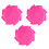 3 Pack Reusable Water Ejecting Flying Disc for Family-Rose Red 1