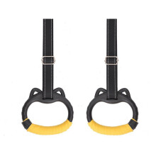 1pair Indoor Fitness Gymnastics Rings Full Body Workout Nonslip