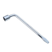 Car Wheel Wrench 21mm Silver Ergonomic Grip Metal Key Socket Spanner Socket Wrench For Tire Changes