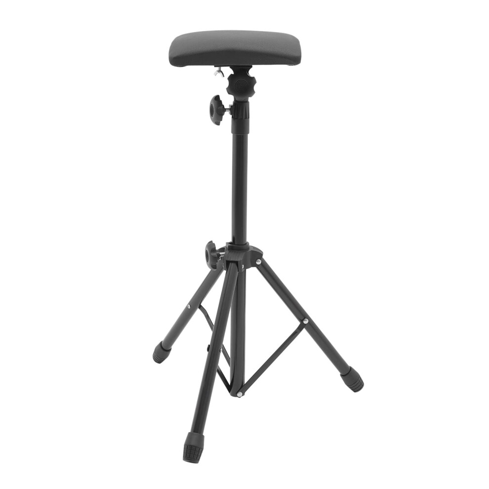 Tattoo Armrest Adjustable Stand with 180 Rotating PU Pad, Foldable Tripod Base and Stable Iron