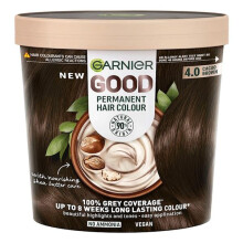 3 x Garnier Good Permanent Hair Colour 4.0 Cacao Brown